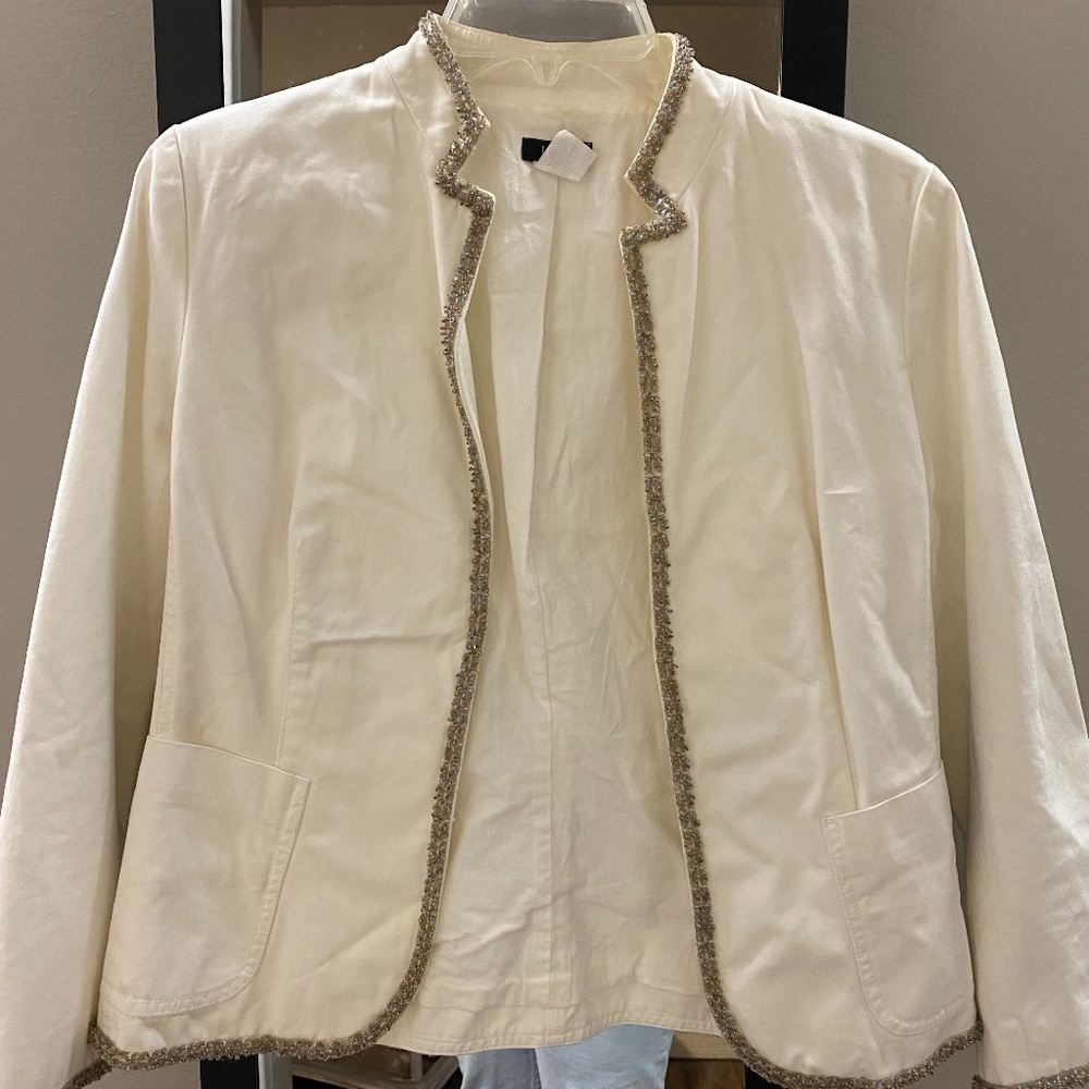 JCrew Blazer with bead work